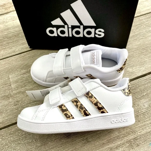 adidas | Shoes | Nwt Adidas Leopard Print Sneakers Toddler Girl 9 | Poshmark